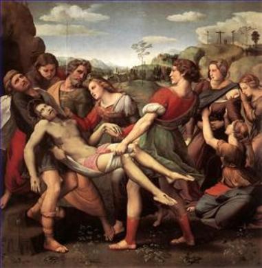 Raffaello Santi: Sírba tétel (1507)